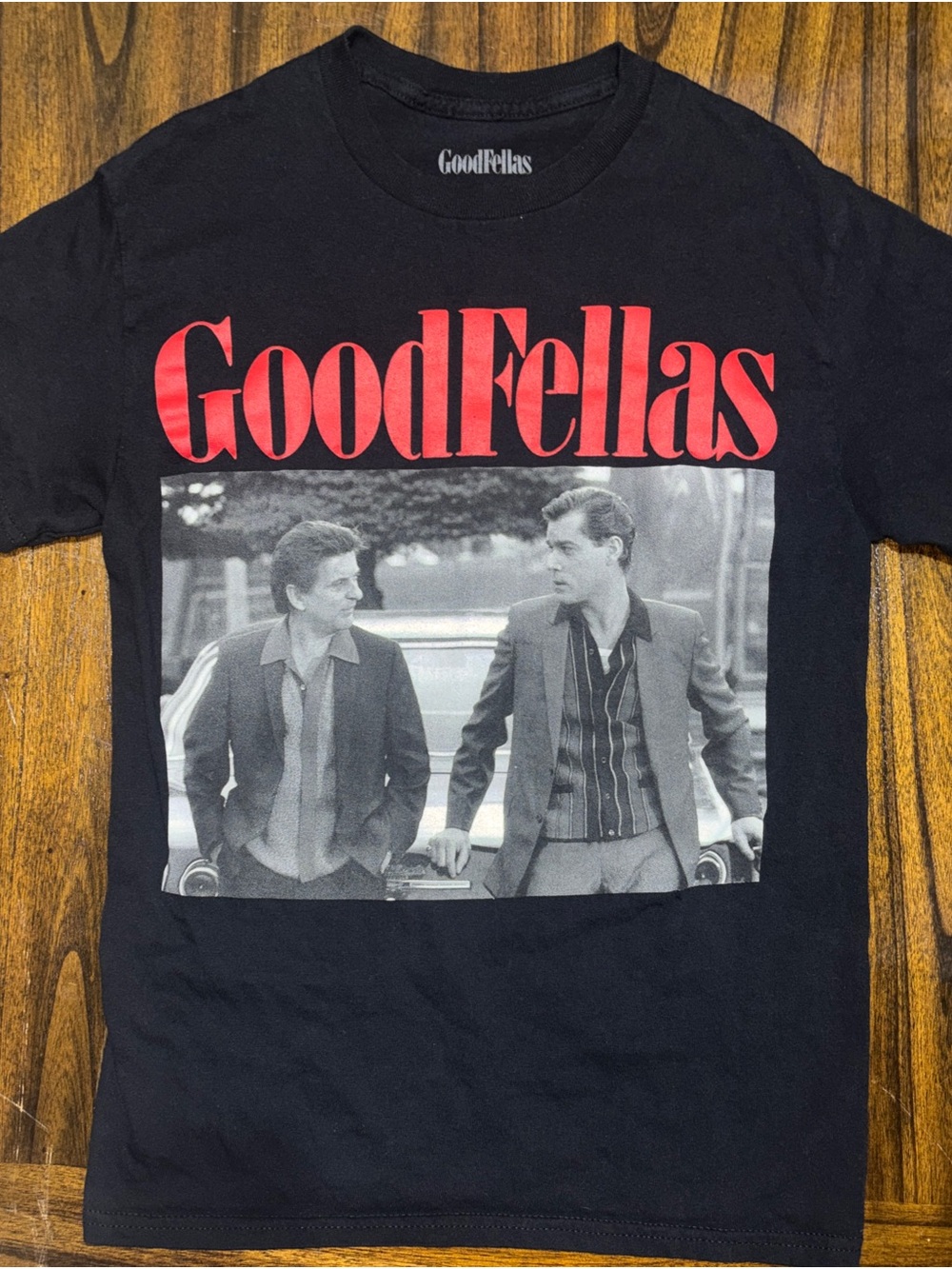 BoohooMAN Goodfellas XS Skewed Left Design Tee